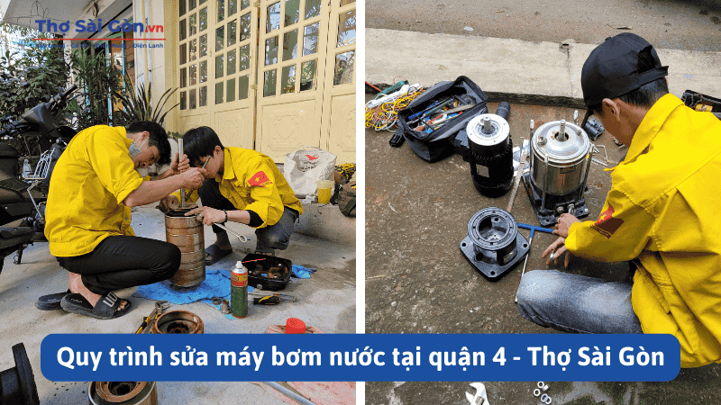 Quy trình sửa máy bơm nước tại quận 4