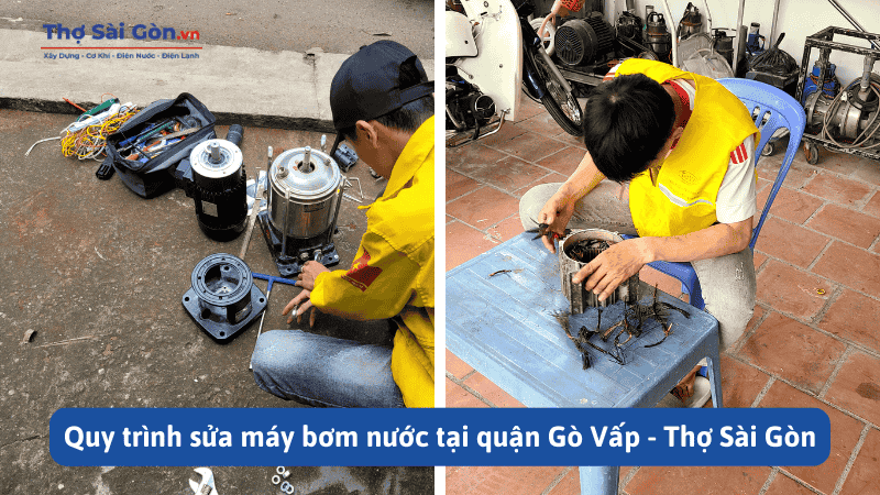 Quy trình sửa máy bơm nước tại quận Gò Vấp