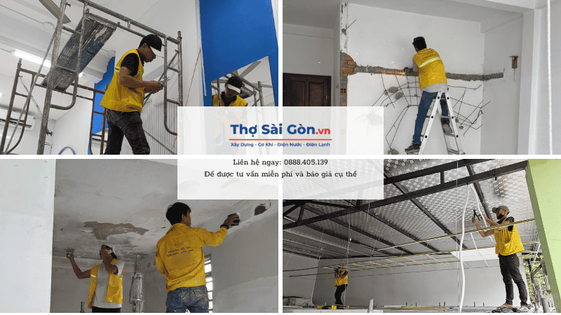 Dịch vụ sửa nhà trọn gói TP.HCM, báo giá chi tiết 4 Các hạng mục sửa nhà trọn gói của Thợ Sài Gòn