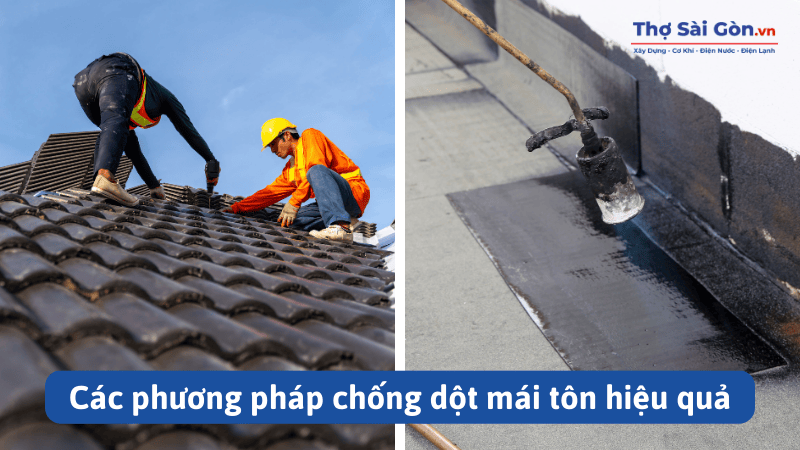 Thợ chống dột mái tôn tại quận Phú Nhuận 2 Các phương pháp chống dột mái tôn hiệu quả