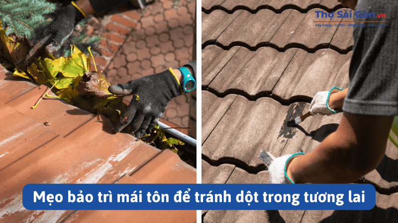 Mẹo bảo trì mái tôn để tránh dột trong tương lai
