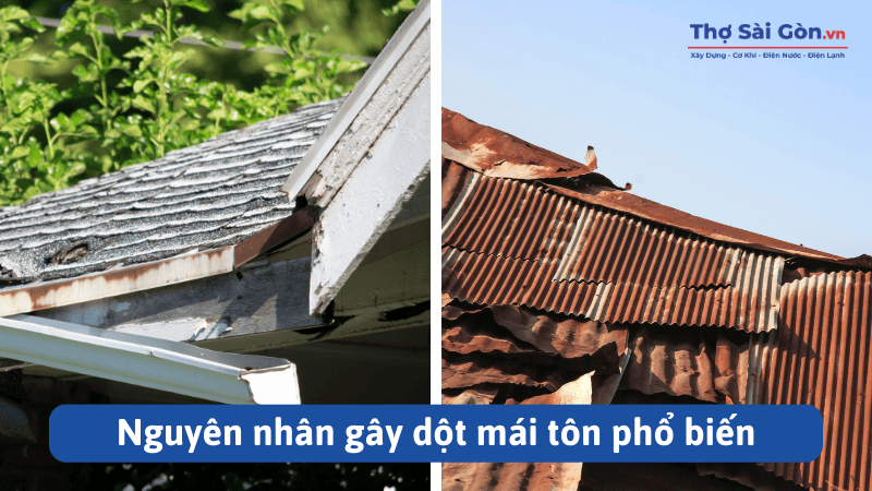 Nguyên nhân gây dột mái tôn phổ biến