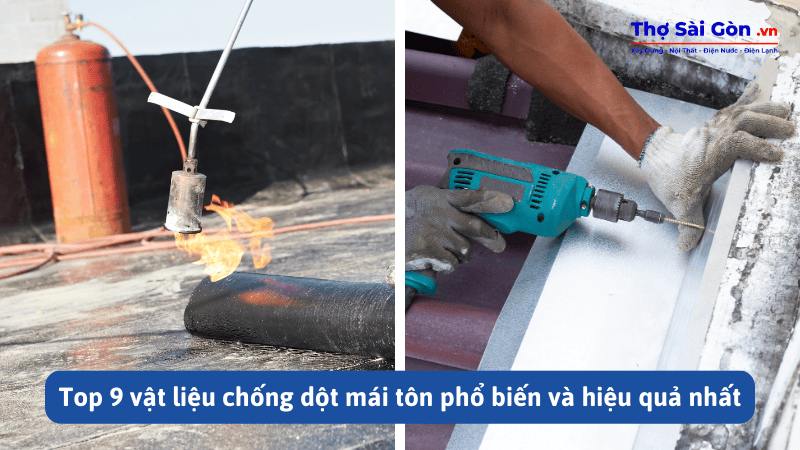 9 vật liệu chống dột mái tôn hiệu quả nhất 2 Top 9 vật liệu chống dột mái tôn phổ biến và hiệu quả nhất