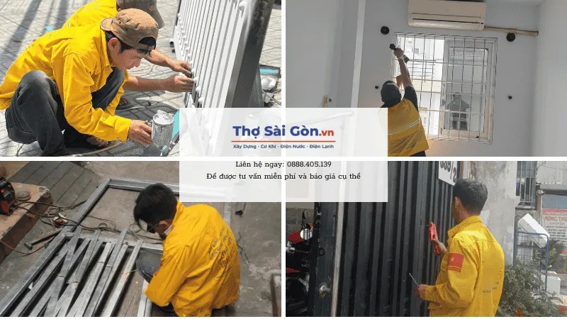 Các dịch vụ sửa chữa cửa sắt tại quận Tân Phú