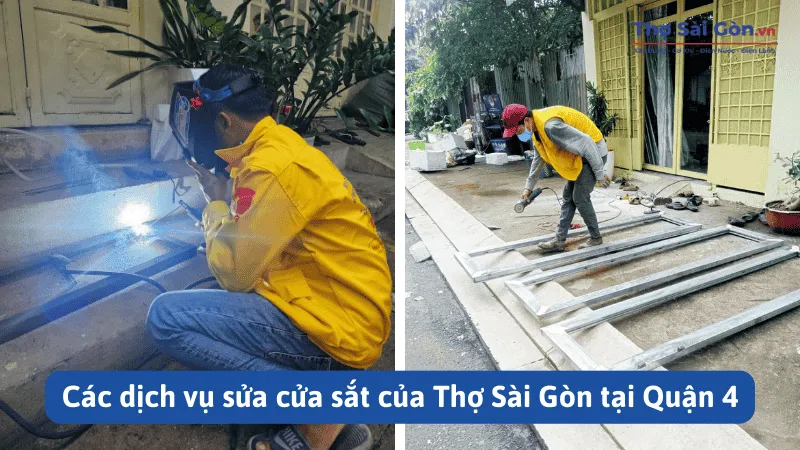 Các dịch vụ sửa cửa sắt của Thợ Sài Gòn tại Quận 4