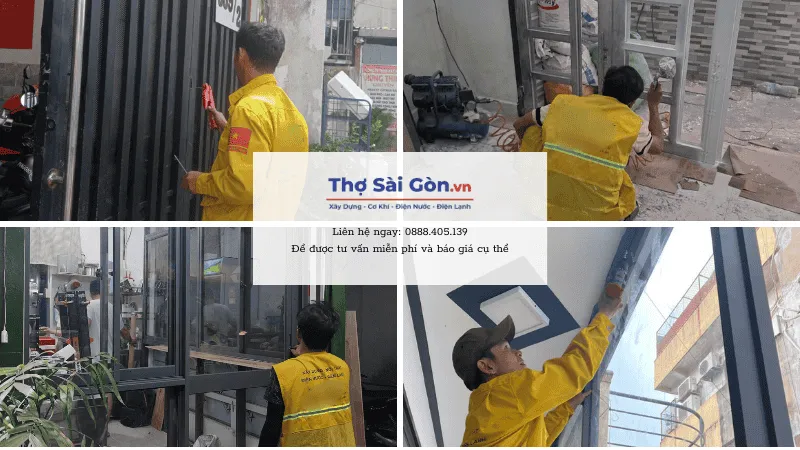 Dịch vụ sửa cửa sắt Nhà Bè tại Thợ Sài Gòn, có bảo hành 3 Các dịch vụ sửa cửa sắt phổ biến tại Nhà Bè