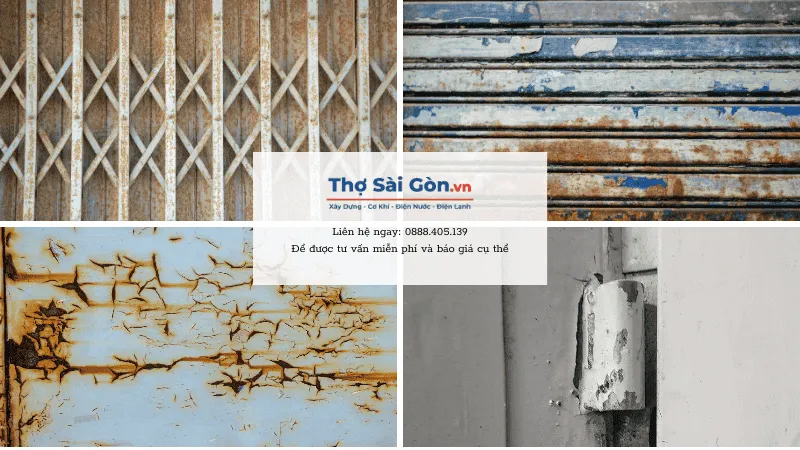 Thợ sửa cửa sắt quận Bình Tân giá rẻ, bảo hành lâu dài 2 Các vấn đề thường gặp với cửa sắt