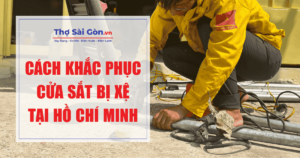 Cách khắc phục cửa sắt bị xệ tại Hồ Chí Minh