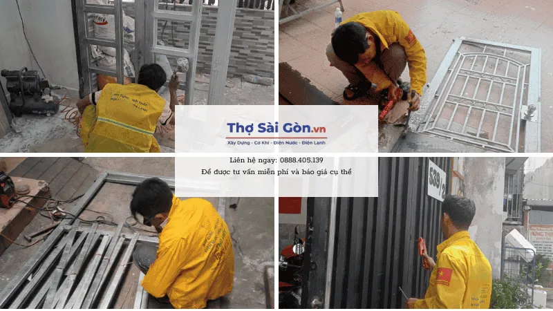 Thợ sửa cửa sắt Cần Giờ giá rẻ, có bảo hành 2 Dịch vụ sửa cửa sắt Cần Giờ của Thợ Sài Gòn