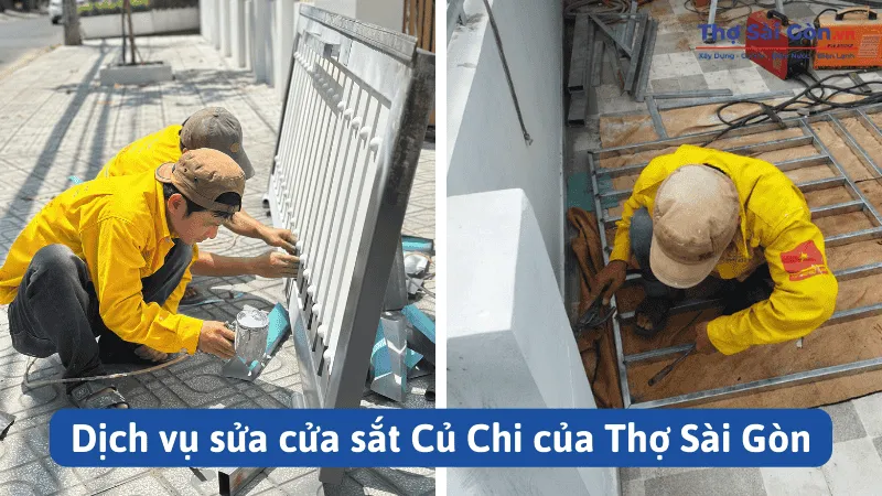 Dịch vụ sửa cửa sắt Củ Chi của Thợ Sài Gòn