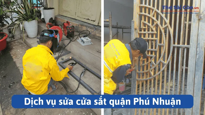 Dịch vụ sửa cửa sắt quận Phú Nhuận giá rẻ, có bảo hành 2 Dịch vụ sửa cửa sắt quận Phú Nhuận