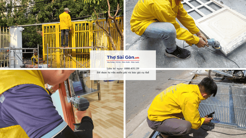 Dịch vụ thợ sửa cửa kéo quận 9 tại Thợ Sài Gòn có bảo hành 2 Dịch vụ thợ sửa cửa kéo quận 9