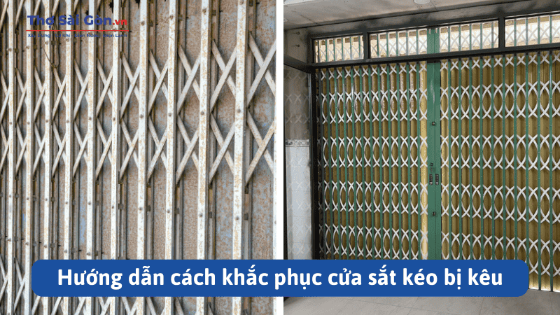 Cách khắc phục cửa sắt kéo bị kêu cọt kẹt hiệu quả 1