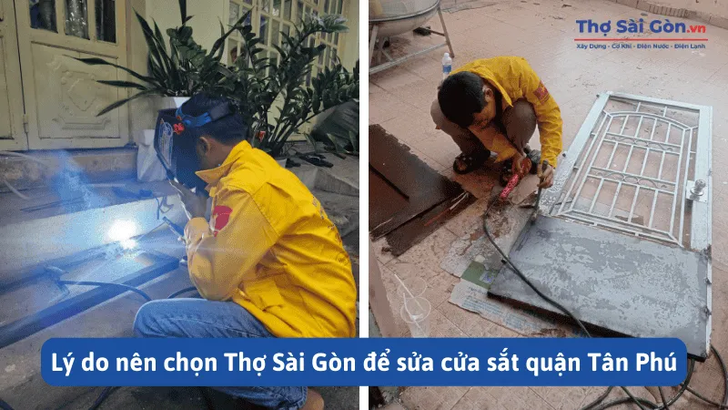 Lý do nên chọn Thợ Sài Gòn để sửa cửa sắt quận Tân Phú