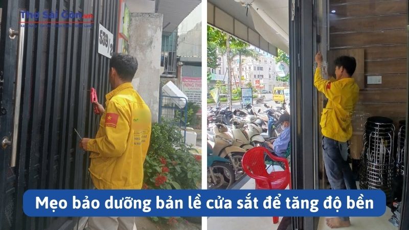 Mẹo bảo dưỡng bản lề cửa sắt