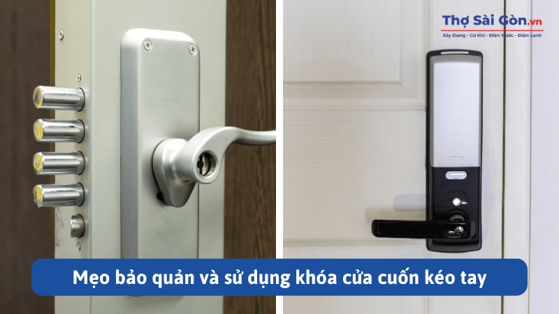 Dịch vụ thay khóa cửa cuốn kéo tay tại Thợ Sài Gòn 1
