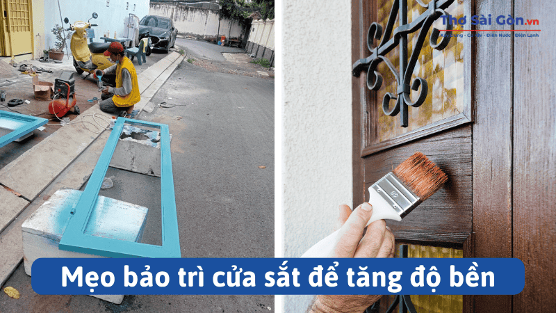 Mẹo bảo trì cửa sắt để tăng độ bền