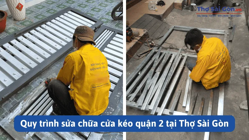 Quy trình sửa chữa cửa kéo quận 2
