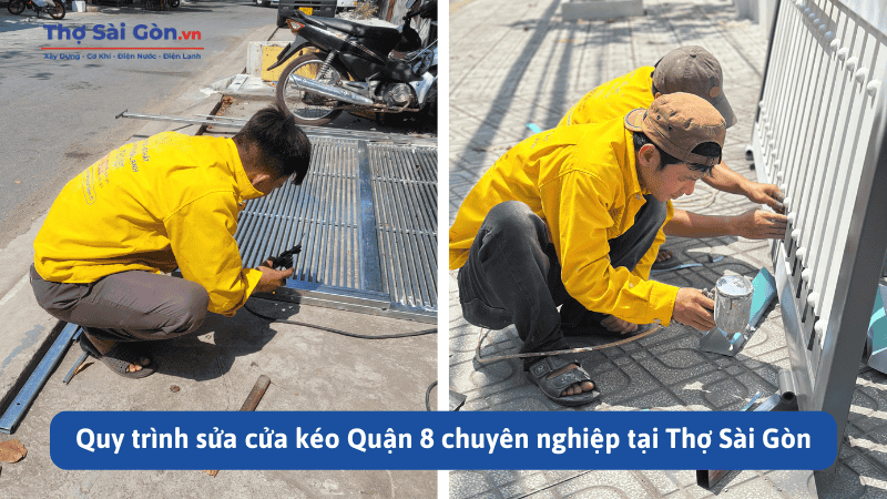 Quy trình sửa cửa kéo Quận 8