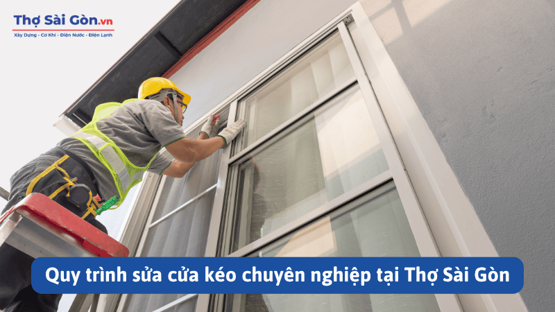 Thợ sửa cửa kéo tại TP.HCM và các tỉnh lân cận, có bảo hành 9 Quy trình sửa cửa kéo chuyên nghiệp tại Thợ Sài Gòn