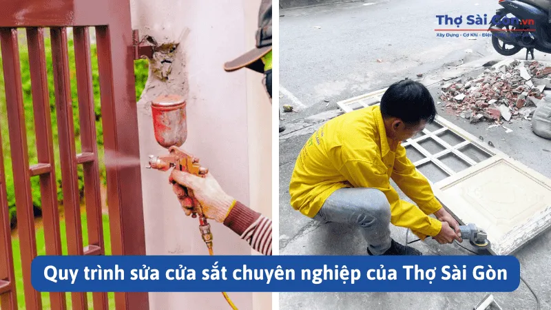 Quy trình sửa cửa sắt