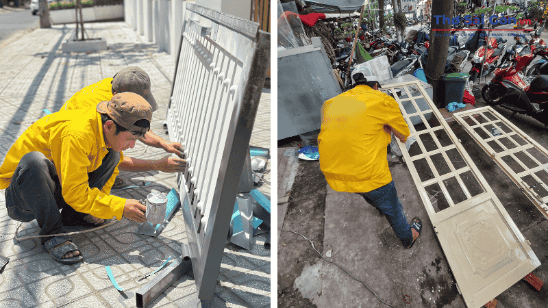 Quy trình sửa cửa sắt chuyên nghiệp của Thợ Sài Gòn