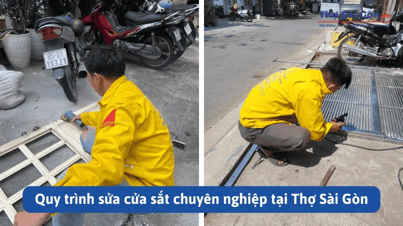 Quy trình sửa cửa sắt tại quận 7