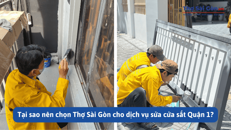 Thợ sửa cửa sắt Quận 1 uy tín, có bảo hành 1