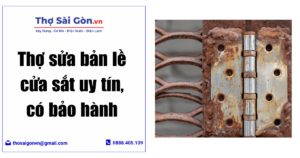 sửa bản lề cửa sắt