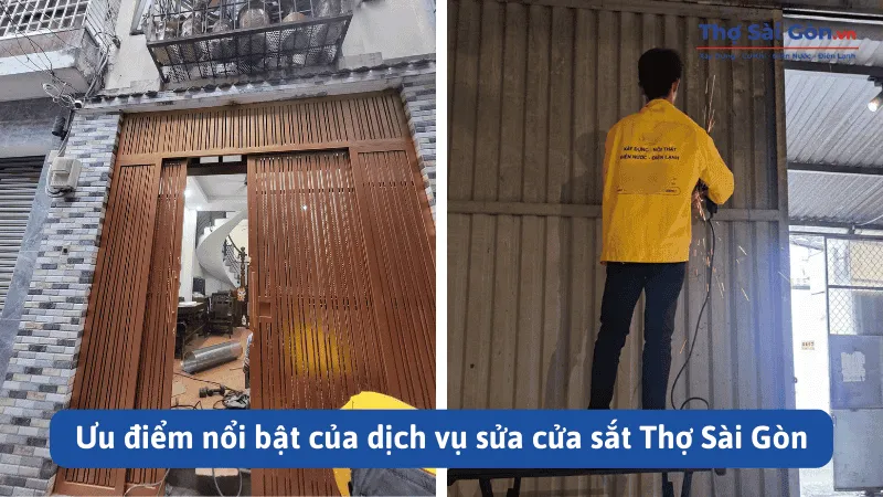 Ưu điểm nổi bật của dịch vụ sửa cửa sắt Thợ Sài Gòn
