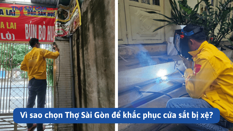 Cách khắc phục cửa sắt bị xệ tại Hồ Chí Minh 5 Vì sao chọn Thợ Sài Gòn để khắc phục cửa sắt bị xệ