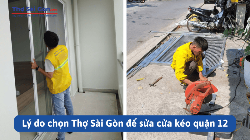 Dịch vụ sửa cửa kéo Quận 12 uy tín, giá rẻ 4 Lý do chọn Thợ Sài Gòn để sửa cửa kéo quận 12