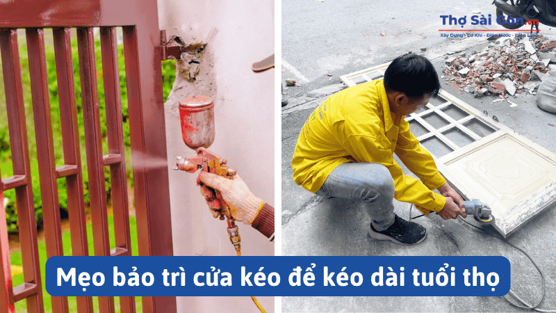 Dịch vụ sửa cửa kéo quận Bình Thạnh tại Thợ Sài Gòn 5 Mẹo bảo trì cửa kéo để kéo dài tuổi thọ