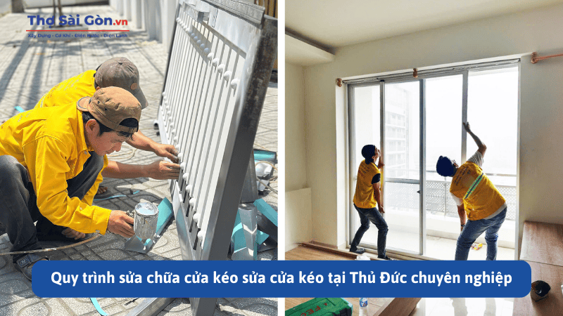 Quy trình sửa chữa cửa kéo sửa cửa kéo tại Thủ Đức