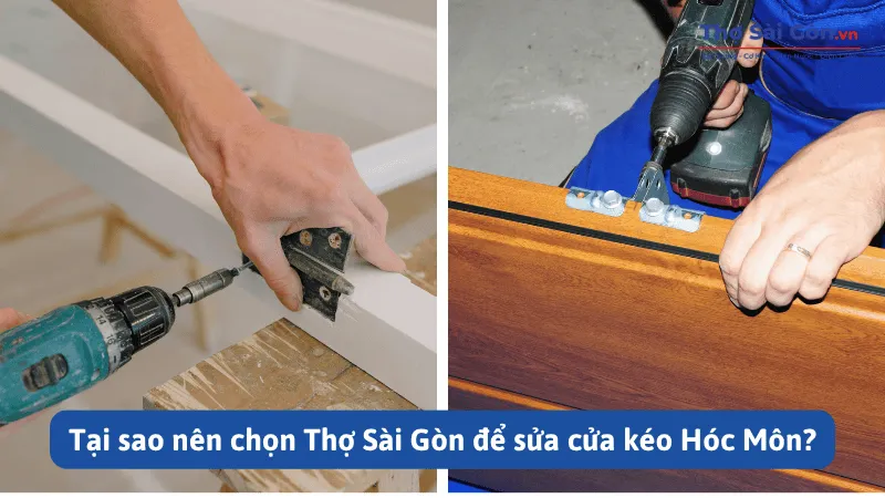 Thợ sửa cửa kéo Hóc Môn nhanh chóng, có bảo hành 3 Tại sao nên chọn Thợ Sài Gòn để sửa cửa kéo Hóc Môn?