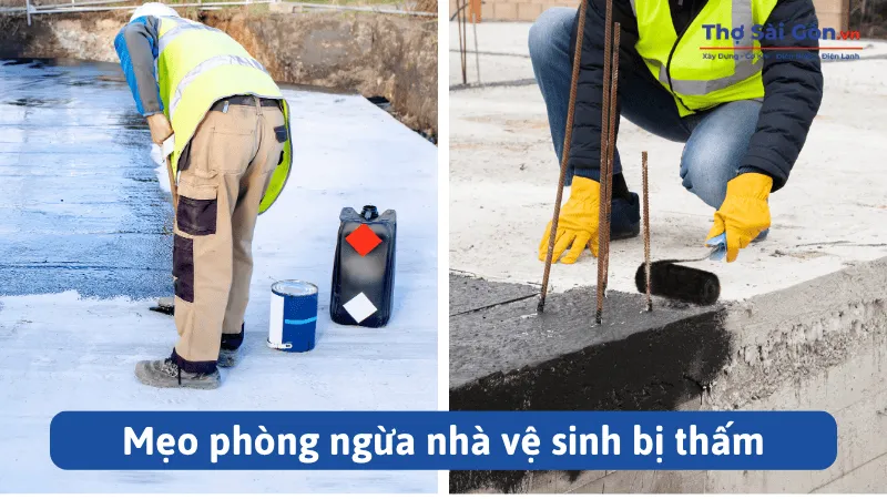 Mẹo phòng ngừa nhà vệ sinh bị thấm