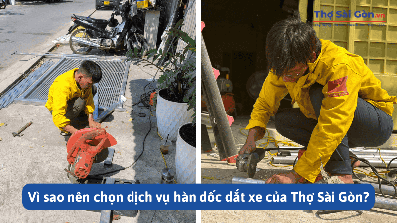 Thợ hàn dốc dắt xe giá rẻ, nhanh chóng 2 Vì sao nên chọn dịch vụ hàn dốc dắt xe của Thợ Sài Gòn?