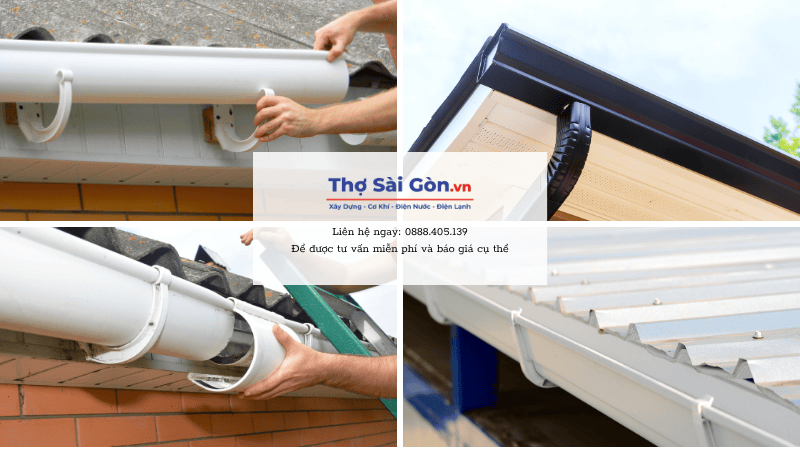 Các loại máng xối phổ biến và chi phí sửa chữa tại Quận 3