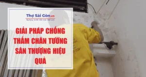 Giải pháp chống thấm chân tường sân thượng