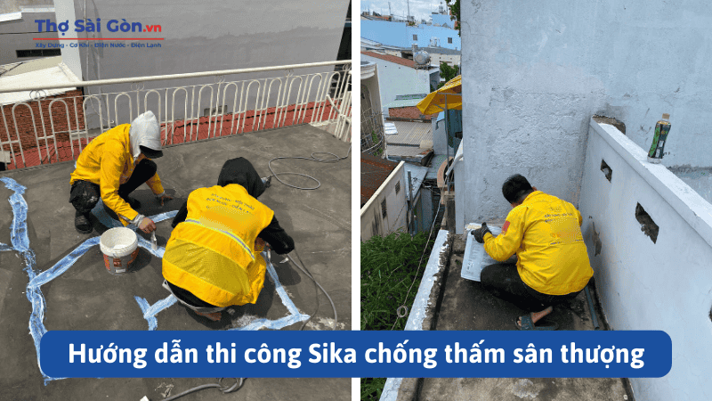 Sika chống thấm sân thượng giá bao nhiêu? 3 Hướng dẫn thi công Sika chống thấm sân thượng