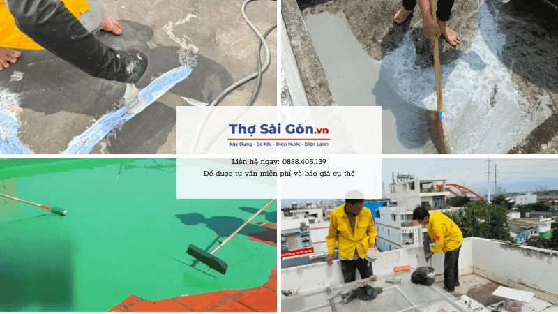 Hướng dẫn thi công chống thấm sân thượng bằng vật liệu tốt nhất