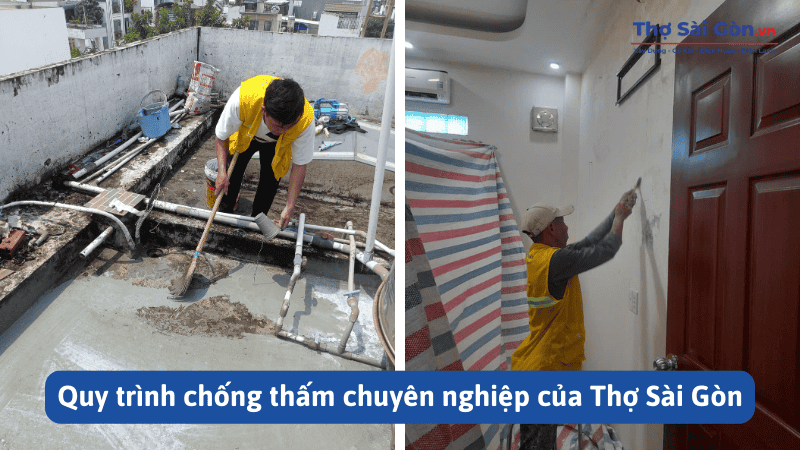 Thợ chống thấm tại quận 2 nhanh chóng, có bảo hành 3 Quy trình chống thấm chuyên nghiệp của Thợ Sài Gòn