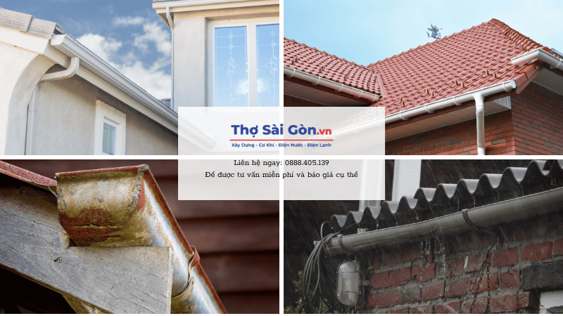 Dịch vụ sửa máng xối quận 12 có bảo hành, giá rẻ 2 Các loại máng xối phổ biến tại Quận 12