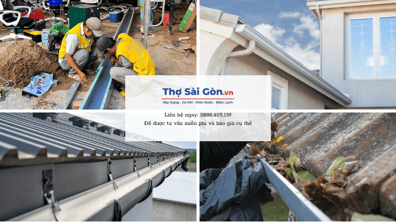 Các loại máng xối phổ biến và chi phí sửa chữa tại Quận 6