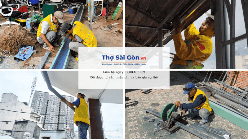 Dịch vụ sửa máng xối tại Cần Giờ