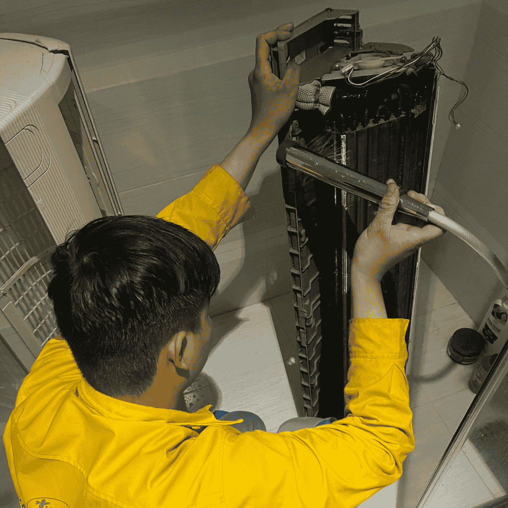 DỊCH VỤ SỬA MÁY LẠNH 6 Máy lạnh bị đóng tuyết