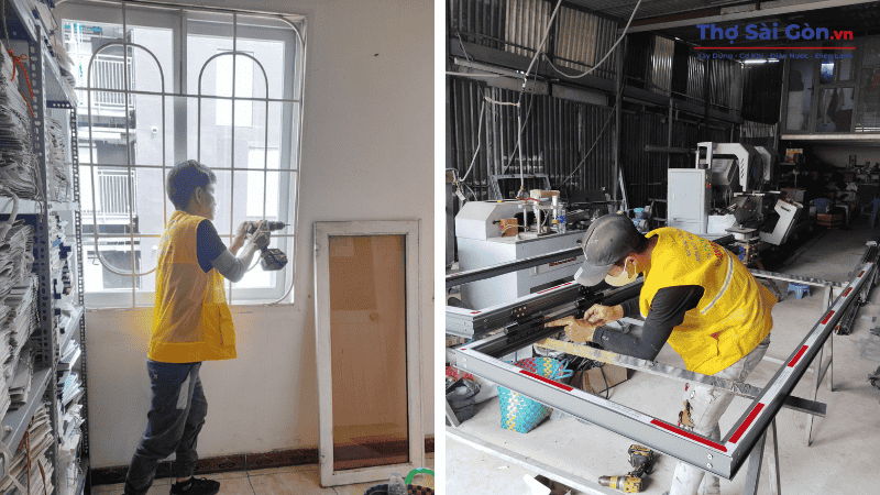 Phạm vi phục vụ lắp cửa sổ nhôm kính của Thợ Sài Gòn
