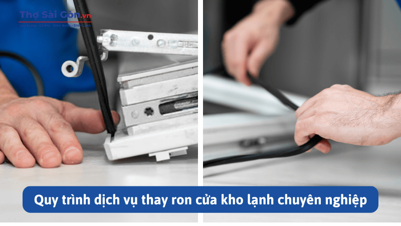 Dịch vụ thay ron cửa kho lạnh uy tín, giá rẻ 3 Quy trình dịch vụ thay ron cửa kho lạnh chuyên nghiệp