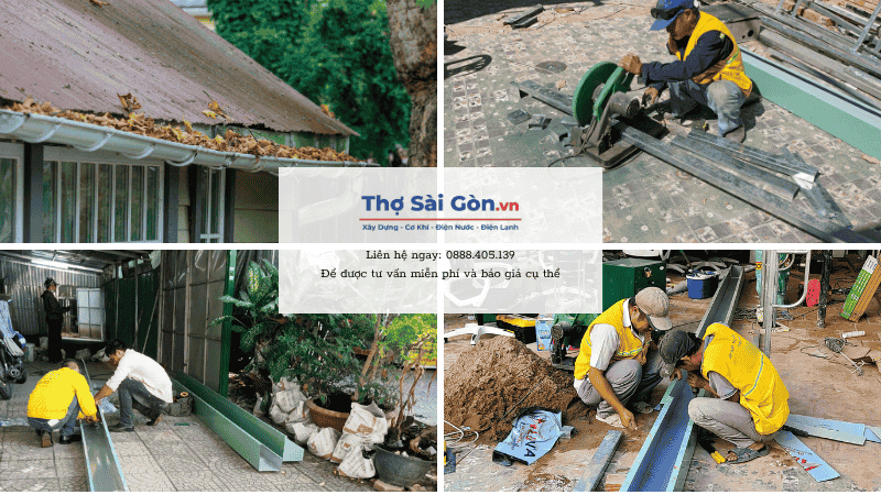 Quy trình sửa chữa máng xối chuyên nghiệp tại quận Tân Bình