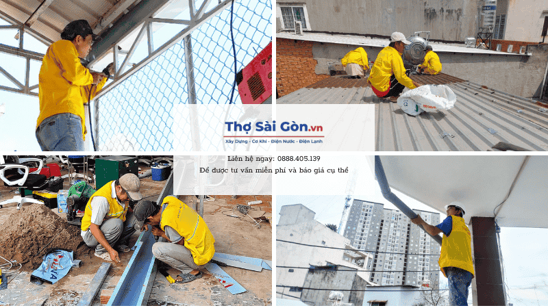 Quy trình sửa chữa máng xối tại Tây Ninh 